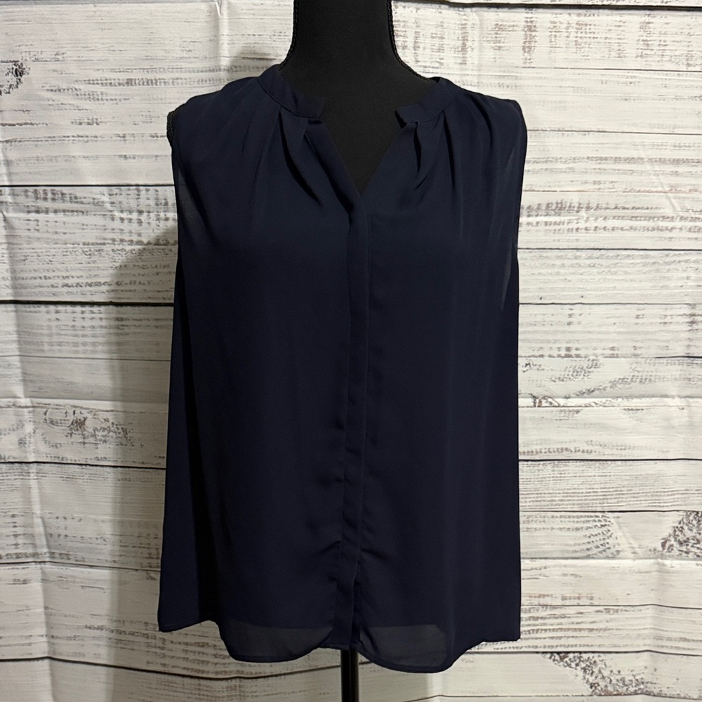 Collective Concepts Dark Blue Blouse